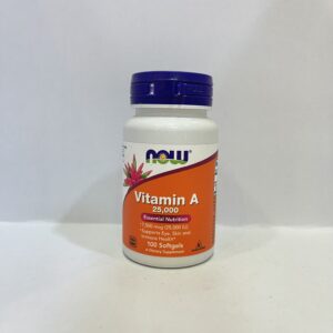 NOW Vit A 25,000 IU cap كبسول فيتامين اي ناو امريكي