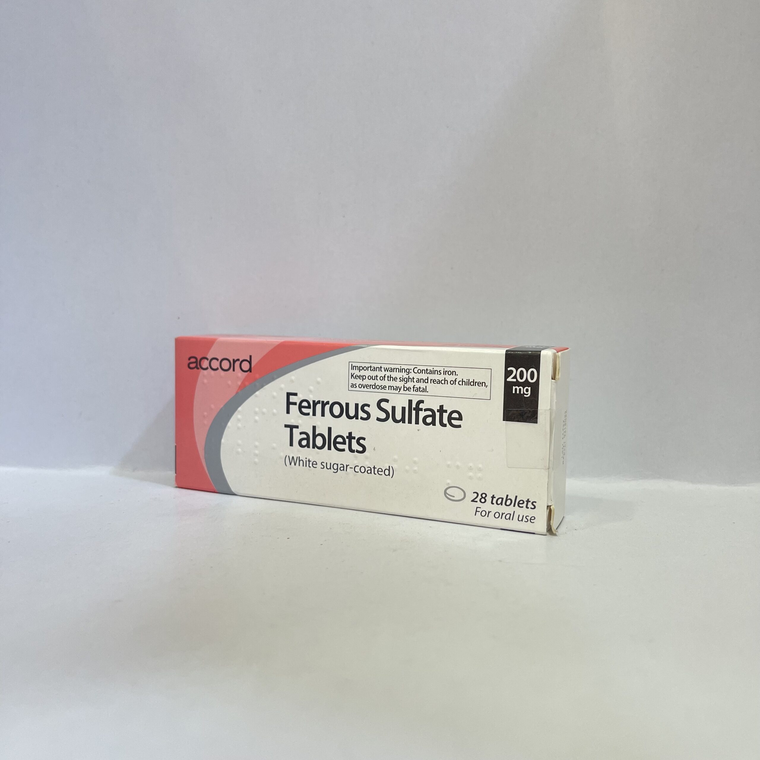 IMG_0606 accord Ferrous sulfate 200mg tab حب فقر دم بريطاني - الصورة 1
