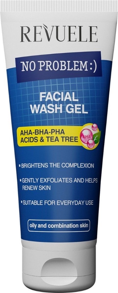IMG_8365 Revuele AHA-BHA-PHA Facial Wash Gel Acids & Tea Tree - 200ml غسول للبشره الدهنيه المعرضه للحبوب من ريفيولي - الصورة 1