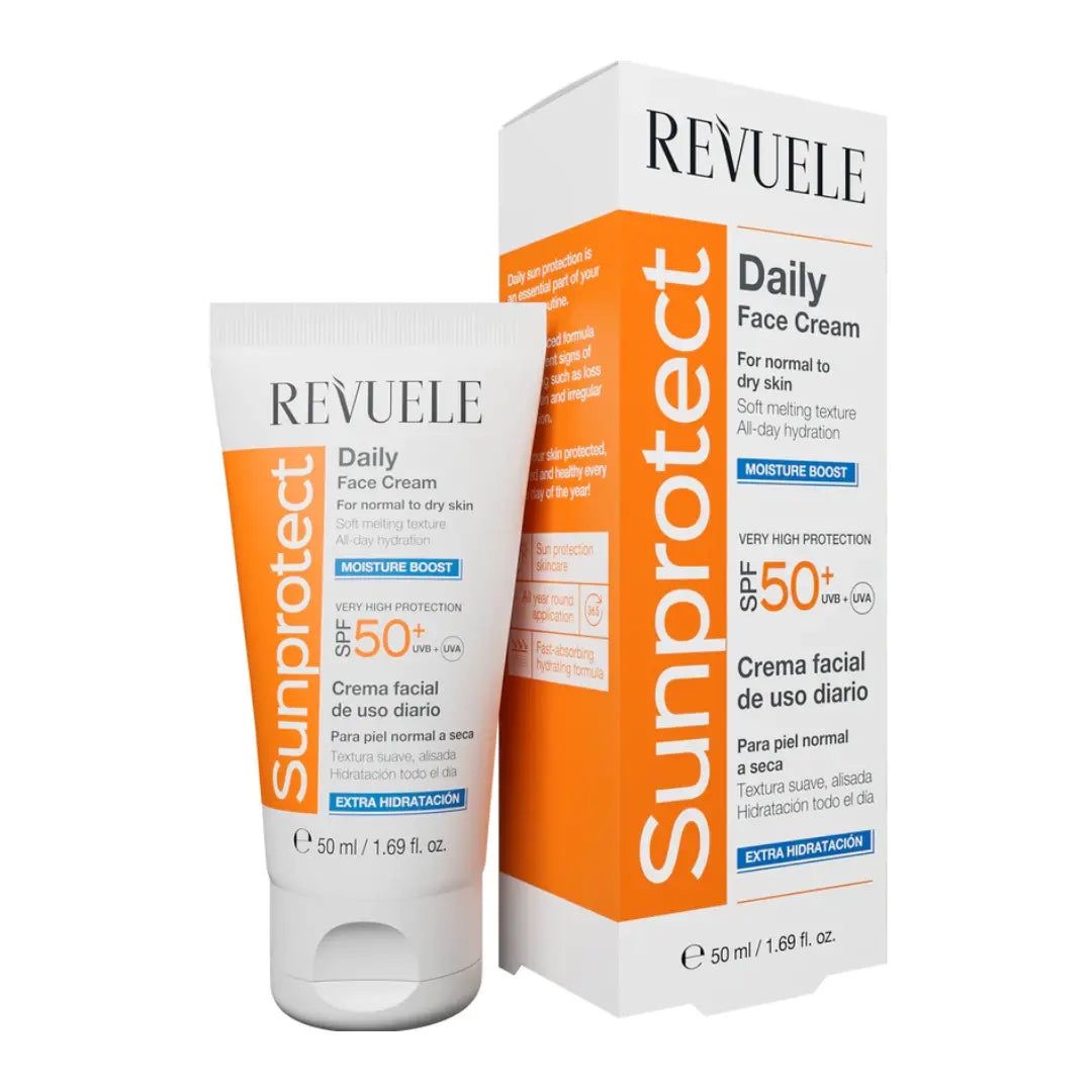 IMG_8481 Revuele - SPF 50+ Moisture Boost Daily Face Cream - 50 ml واقي شمس للبشره الجافه من ريفولي - الصورة 1