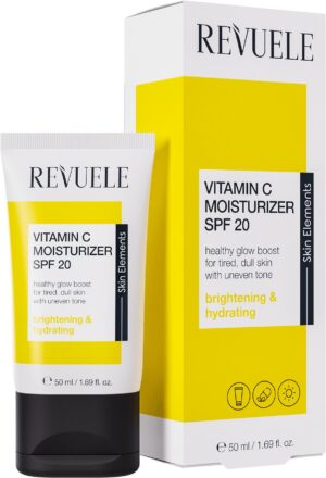 REVUELE.vitamin C moisturizer spf 20 مرطب بفيتامين سي من ريفيولي