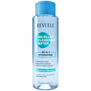 revuele Micellar Cleansing Water All in 1 Moisturizing - 400ml مسيلار لازاله المكياج من ريفولي
