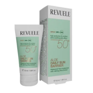 Revuele Daily sunscreen with Aloe Vera SPF50+50ml واقي شمس يومي بالصبار من ريفولي