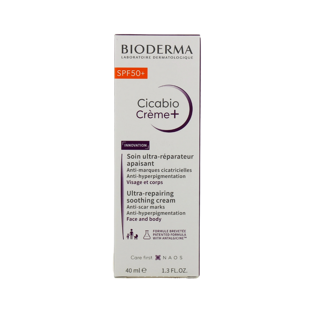 IMG_0186 Bioderma Cicabio Creme+ SPF50+ 40ml كريم مهدئ ومرمم للبشره من بايوديرما - الصورة 1