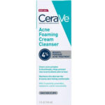 CeraVe Acne Foaming Face Wash Cream 4% benzoyl peroxide Cleanser - 150ml سيرافي غسول للبشره لحب الشباب
