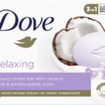 Dove Relaxing Coconut Milk Beauty Cream Bar 90g صابونه بجوز الهند من دوف