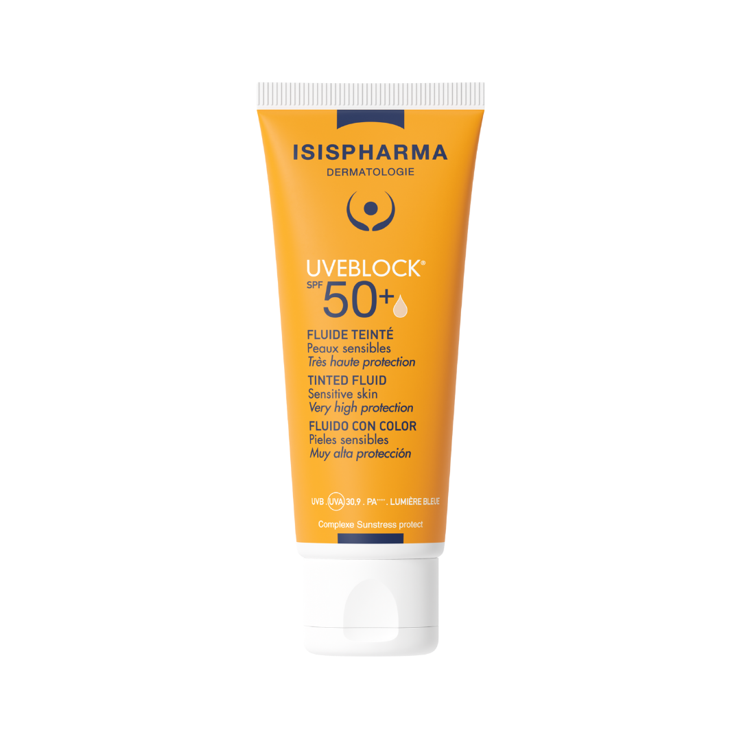 IMG_0753 ISIS PHARMA UVBLOCK SPF50 FLUID Light TINT - 40 ML | اسس فارما واقي شمسي مع لون - الصورة 1