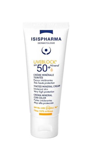 Isispharma Spf 50 Mineral Tinted 40 ML واقي شمس مصمم خصيصاً للبشره الحساسه من اسس فارما