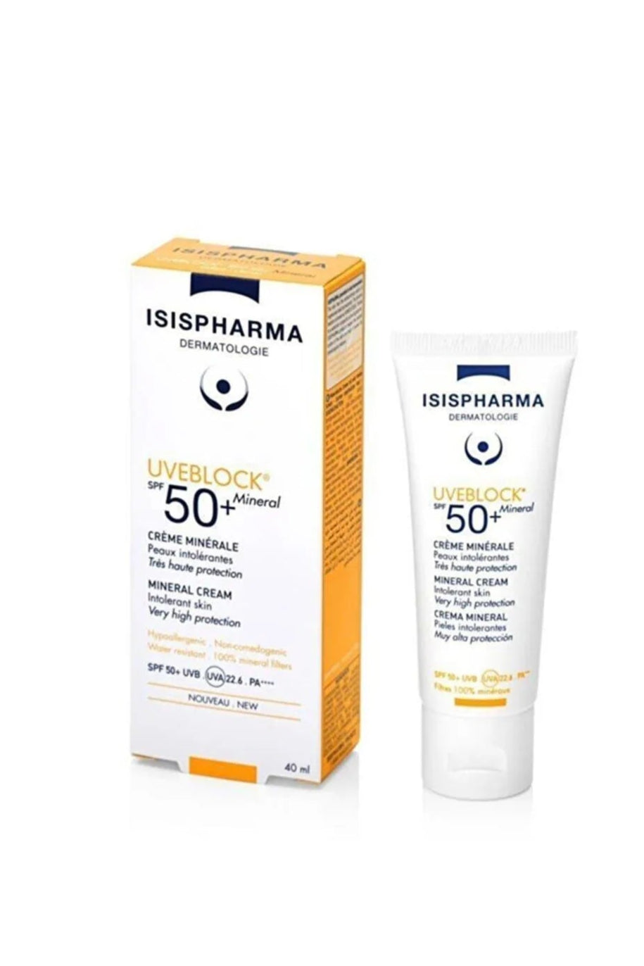 IMG_0857 ISIS PHARMA UVEBLOCK INVISIBLE MINERAL CREAM |كريم واقي شمسي معدني من اسيس فارما - الصورة 1