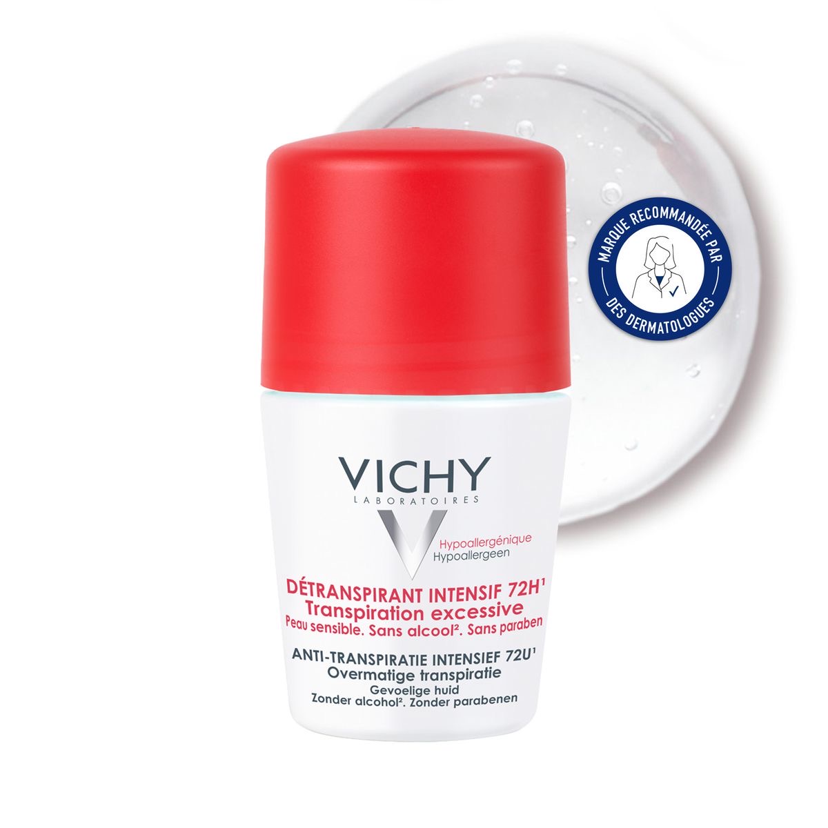 IMG_0948 Vichy Intensive Antiperspirant 72H Excessive Perspiration 50ml مزيل تعرق بفعاليه تدوم 72 ساعه - الصورة 1