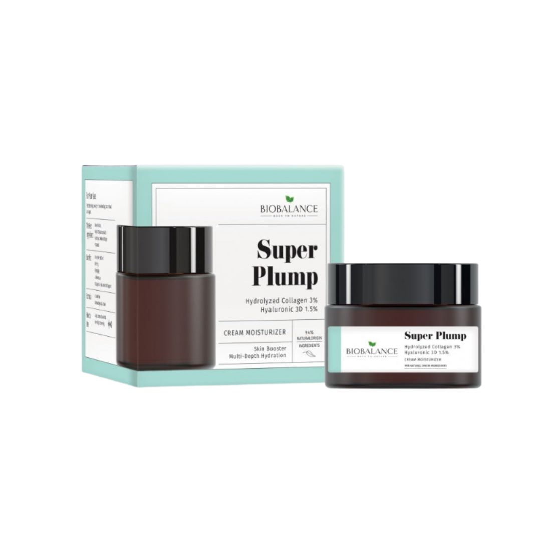 IMG_9589 Bio Balance Super Plump Smoothing Face Cream With Collagen And Hyaluronic Acid- 5ml كريم من بايو بالنس بالكولاجين وحمض الهيالورونيك - الصورة 1