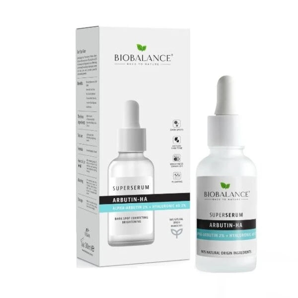 IMG_9636 Bio Balance Super Serum Arbutin - HA - 30ml سيروم الالفا اربوتين من بايو بالنس - الصورة 1