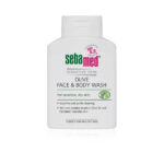 SEBAMED OLIVE FACE &; BODY WASH - 200 ML سيباميد غسول للجسم والوجه للبشره الجافه