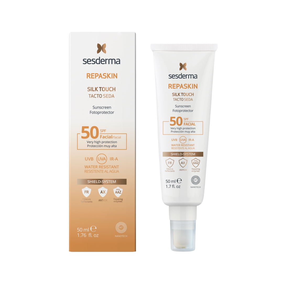 IMG_1753 Sesderma Repaskin Silktouch Tacto Seda 50 SPF - 50ml | سيسديرما واقي شمسي للبشرة المختلطة والدهنية - 50 مل - الصورة 1