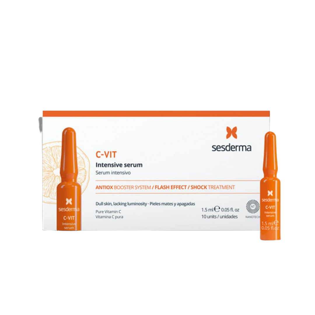 IMG_1810 Sesderma C-VIT Intensive Serum Intensivo Flash Effect - 1.5mlx10units | سيسديرما امبولات فيتامين سي - الصورة 1
