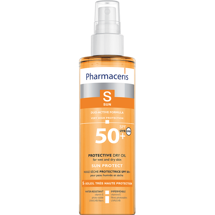 IMG_1846 Pharmaceris.S Protective Dry Oil SPF50+ Spray 200ml واقي شمس بخاخ من فارمسيرز - الصورة 1
