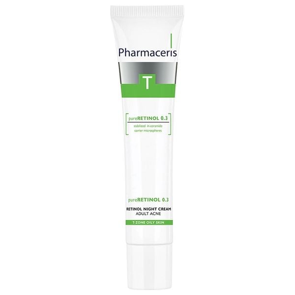 IMG_1863 pharmaceris.T -Pure Retinol 0.3 Anti-acne Retinol Night Cream ريتينول كريم ليلي للبشره المعرضه للحبوب من فارماسيرز - الصورة 1