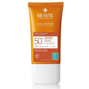 RILASTIL SUN SYSTEM SPF50+ Velluto Facial Cream 50ml واقي شمس للبشره الجافه والحساسه من ريلاستيل